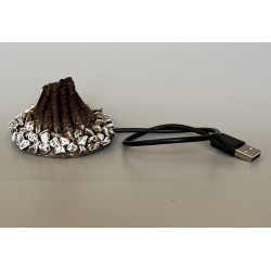 Feu de camp lumineux