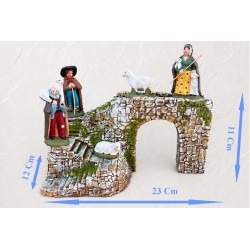 Arche de pierre avec santons