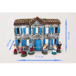 Ecole communale avec santons