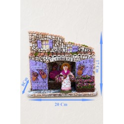 Fleuriste avec santon