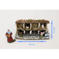 Poulailler avec santons