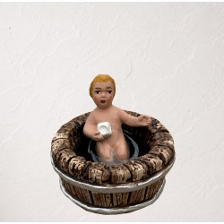 Bébé au baquet